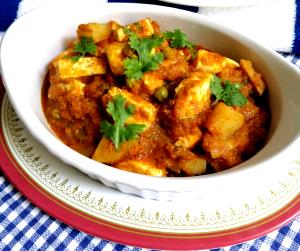 1/2 cup (125 g) Mixed Vegetable Curry with Cottage Cheese