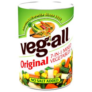 1/2 cup (125 g) Mixed Vegetables No Salt Added