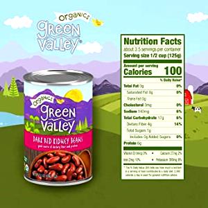 1/2 cup (125 g) Organic Kidney Beans