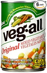 1/2 cup (125 g) Original Mixed Vegetables
