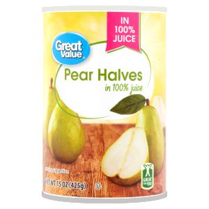 1/2 cup (125 g) Pear Slices in Pear Juice