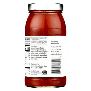 1/2 cup (125 g) Tomato Basil Pasta Sauce with Organic Extra Virgin Olive Oil