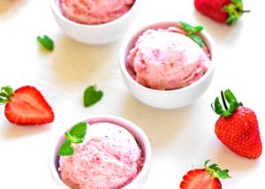 1/2 cup (125 ml) Strawberry Banana Ice Cream