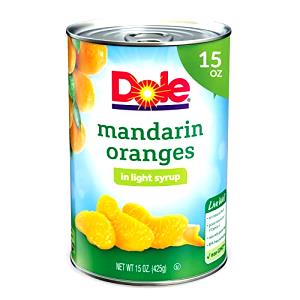1/2 cup (126 g) Mandarin Oranges in Light Syrup
