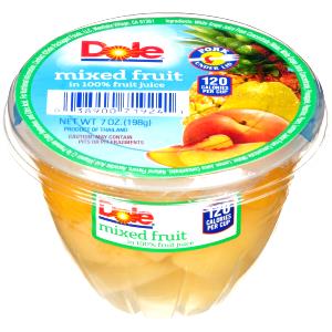 1/2 cup (126 g) Mixed Fruit in Light Syrup