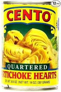 1/2 cup (126 g) Quartered Artichoke Hearts in Brine