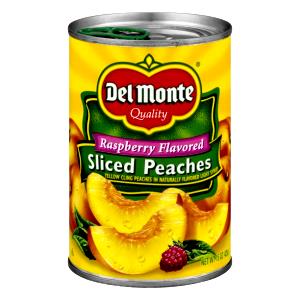 1/2 cup (126 g) Raspberry Flavored Sliced Peaches