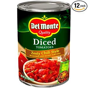 1/2 cup (128 g) Diced Tomatoes Zesty Chili Style