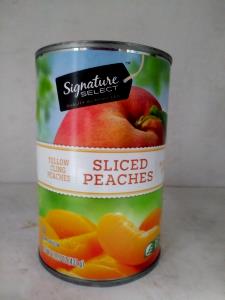 1/2 cup (128 g) Yellow Cling Peach Slices in Heavy Syrup