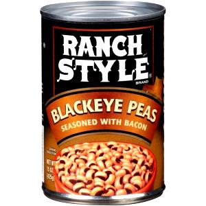 1/2 cup (129 g) Black Eyed Peas Seasoned with Bacon