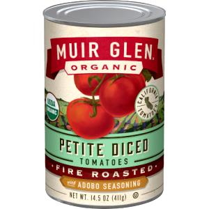 1/2 cup (129 g) Organic Fire Roasted Adobo Seasoned Petite Diced Tomatoes
