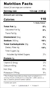 1/2 cup (130 g) Blackeyed Peas