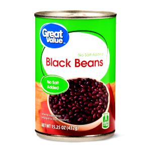 1/2 cup (130 g) Canned Black Beans (No Salt Added)