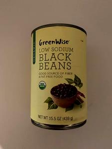 1/2 cup (130 g) GreenWise Organic Black Beans