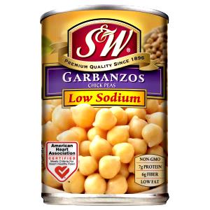 1/2 cup (130 g) Low Sodium Chickpeas