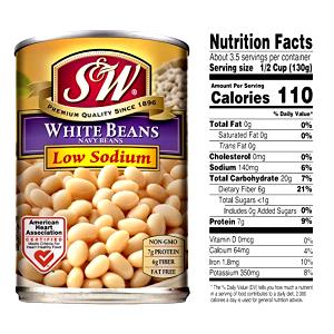 1/2 cup (130 g) Navy Beans