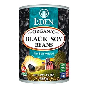 1/2 cup (130 g) Organic Black Soy Beans