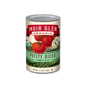 1/2 cup (130 g) Organic Tomatoes Diced & No Salt Added