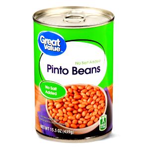 1/2 cup (130 g) Pinto Beans No Salt Added