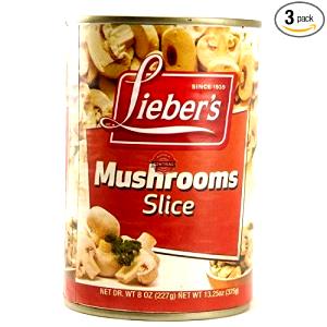 1/2 cup (130 g) Sliced Mushrooms