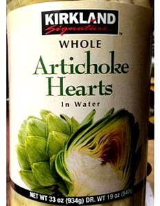 1/2 cup (130 g) Whole Artichoke Hearts in Water