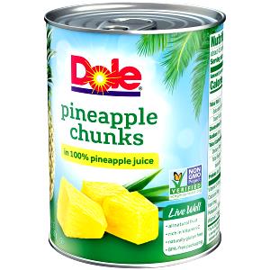1/2 cup (133 g) Pineapple Chunks in Its Own Natural Juice
