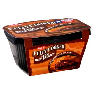 1/2 cup (140 g) Fully Cooked Smoked Seasoned Shredded Beef with BBQ Sauce