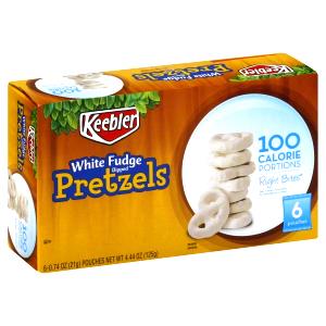 1/2 cup (21 g) Right Bites White Fudge Dipped Pretzels