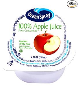 1/2 cup (4 oz) Apple Juice