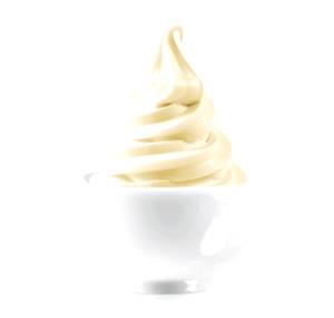 1/2 cup (4 oz) Soft Serve Frozen Yogurt - Cake Batter