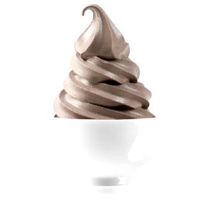 1/2 cup (4 oz) Soft Serve Frozen Yogurt - Cookies & Cream