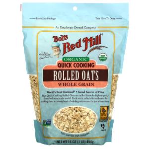 1/2 cup (45 g) Organic Quick Cooking Rolled Oats Whole Grain