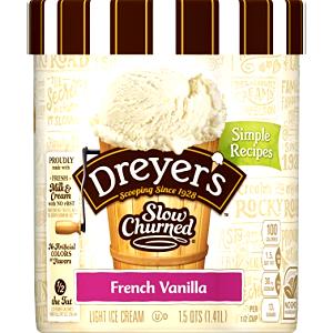 1/2 cup (60 g) Country Churn Light French Vanilla Ice Cream