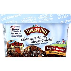 1/2 cup (61 g) Chocolate Nutty Moose tracks Light Ice Cream