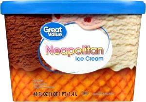 1/2 cup (62 g) Grand Ice Cream - Neapolitan