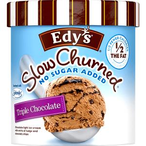 1/2 cup (62 g) Slow Churned No Sugar Added Triple Chocolate