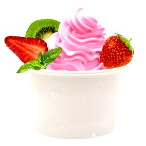 1/2 cup (64 g) Deluxe Frozen Yogurt Strawberry