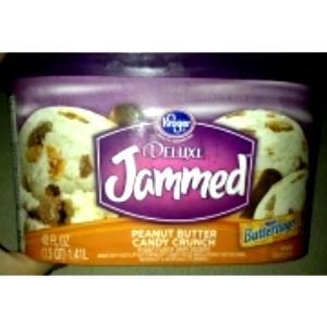 1/2 cup (64 g) Deluxe Jammed Peanut Butter Candy Crunch Ice Cream