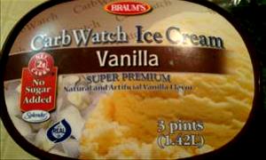 1/2 cup (65 g) CarbWatch Vanilla Ice Cream