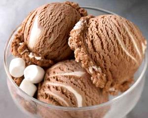 1/2 cup (65 g) Chocolate Marshmallow Ripple Ice Cream