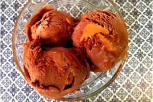 1/2 cup (65 g) Chocolate Peanut Butter Swirl Ice Cream