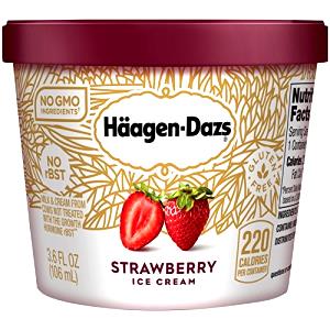 1/2 cup (65 g) Deluxe Strawberry Ice Cream