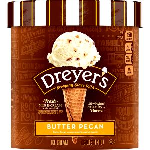 1/2 cup (65 g) Grand Butter Pecan Ice Cream