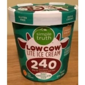 1/2 cup (65 g) Low Cow Lite Ice Cream Mint Chocolate Chip