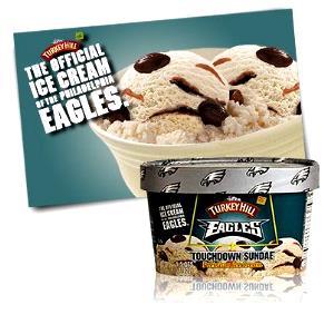 1/2 cup (66 g) Eagles Touchdown Sundae Premium Ice Cream
