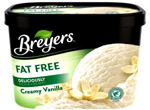 1/2 cup (66 g) Fat Free Vanilla Ice Cream