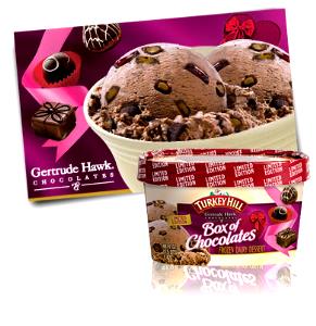 1/2 cup (66 g) Gertrude Hawk Box of Chocolate - Limited Edition Premium Ice Cream