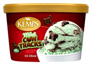 1/2 cup (66 g) Mint Cow Tracks Ice Cream