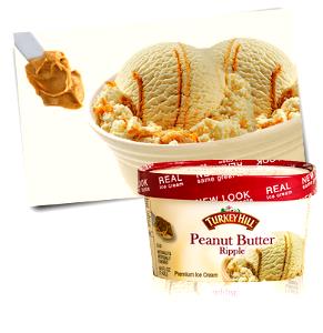 1/2 cup (66 g) Peanut Butter Ripple Premium Ice Cream