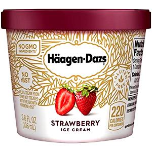 1/2 cup (66 g) Vanilla Bean, Chocolate, Strawberry Ice Cream